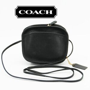 Vintage Coach Mini Hadley Black Leather Small Bag 90s Crossbody Purse